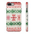 Icelandic Watercolor inspired by Christmas Sweaters - Impact Resistant Phone Case iPhone 8 Plus Matte